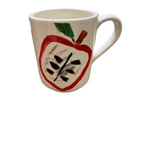 Kate Spade Lenox All In Good Taste Fruits Mug 10oz Ceramic Cup Orange & Apple